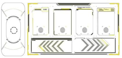 sencillo y fácil de usar marco colocar. rótulos títulos gritar bar etiquetas, información llamada caja barras y moderno digital información tecnología digital informacion cajas hud plantillas. vector