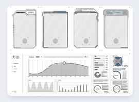 Simple and easy-to-use frame set. Callouts titles. Callout bar labels, information call box bars and modern digital info. Tech digital info boxes hud templates. vector