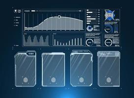 Simple and easy-to-use frame set. Callouts titles. Callout bar labels, information call box bars and modern digital info. Tech digital info boxes hud templates. vector