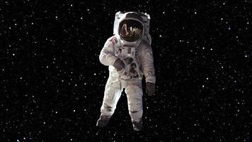 Astronaut Illustration art in 3d photo