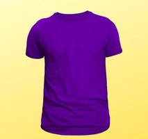 T-shirt Mockup with Yellow background photo