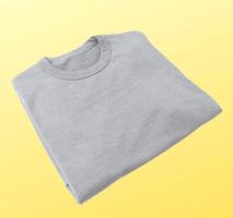 T-shirt Mockup with Yellow background photo