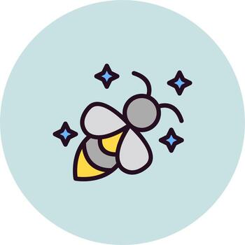 icono de vector de abeja