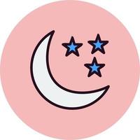 Starry Night Vector Icon