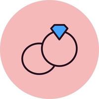 icono de vector de anillo