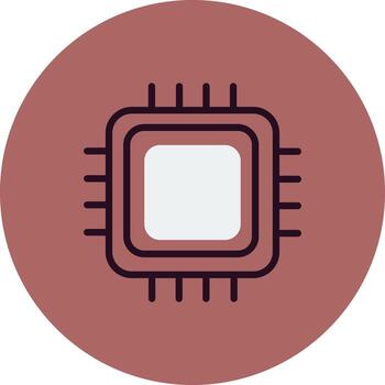 icono de vector de procesador