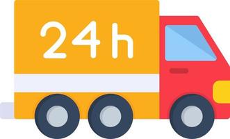 24Hours Delivery Vector Icon