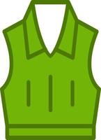 Sleeveless Jacket Vector Icon