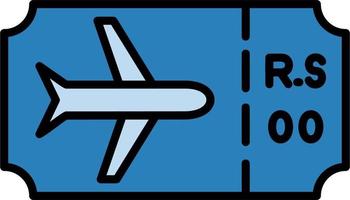 Plane Ticket Vector Icon