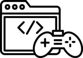 icono de vector de desarrollo de juego