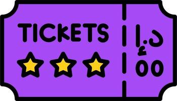 Concert Ticket Vector Icon