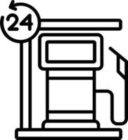 Petrol Station Vector Icon