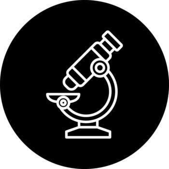 icono de vector de microscopio