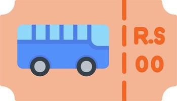 Bus Ticket Vector Icon