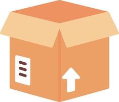 icono de vector de caja abierta