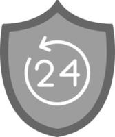 24 Hours Security Vector Icon