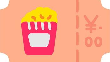 Popcorn Ticket Vector Icon