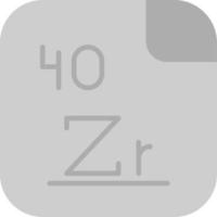 Zirconium Vector Icon