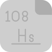 Hassium Vector Icon