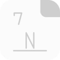 Nitrogen Vector Icon