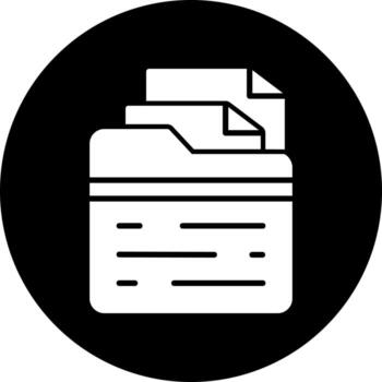 icono de vector de carpeta