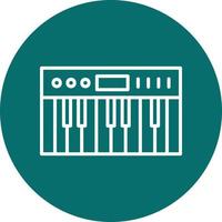 icono de vector de piano