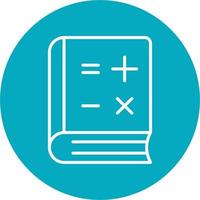 Math Book Vector Icon