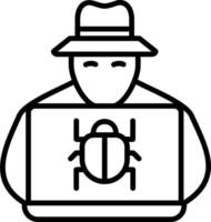 Hacker Vector Icon