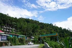 6th October 2022. Sikkim, India. Scenic Greenery view with blue sky of Offbeat Sikkim photo