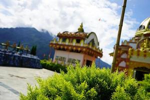 Blur View of Siddivinayak Temple at Rhenak, Sikkim photo