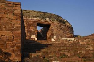 Bastion of Badami fort in Karnataka, India photo