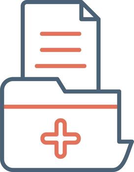 icono de vector de carpeta