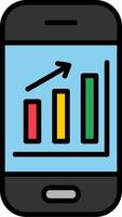 Mobile Analytics Vector Icon