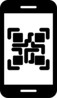 Smartphone Qr Code Vector Icon