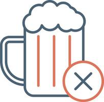 No Alcohol Vector Icon