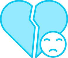 Broken Heart Vector Icon