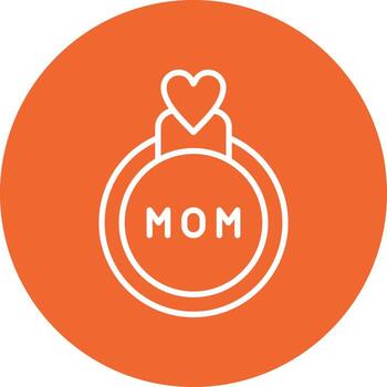 icono de vector de anillo