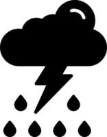 Thunder storm Vector Icon
