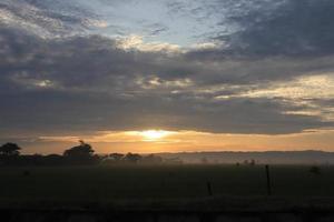 A Serene Rural Landscape of Farms photo