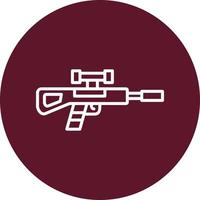 Sniper Rifle Vector Icon