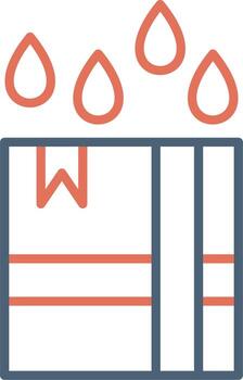 icono de vector de paquete