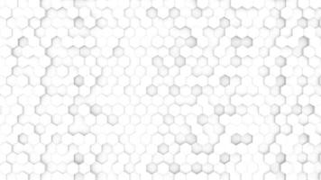 3d illustration hexagon white background. 3d honeycomb white background photo