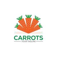 Carrot Icon, Logo Design Vector Illustration Template For Shop, Restaurant etc.