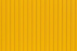 Bright yellow profiled metal wall, fence or warehouse idea, background for screen or design ideas photo