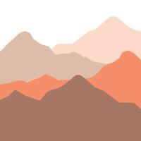 Abstract mountain background in gradient colors vector