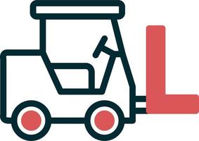 Forklift Vector Icon