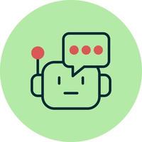 icono de vector de chatbot