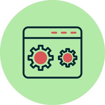 icono de vector de desarrollo web