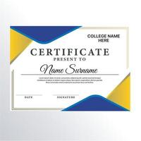 Graduation Certificate Template vector