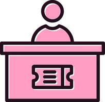 Ticket Office Vector Icon